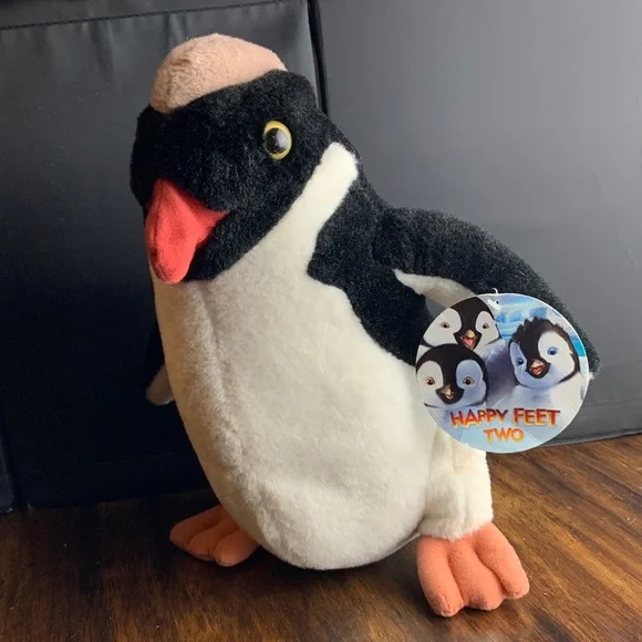 HAPPY FEET ペンギン ぬいぐるみ ハッピーフィート ヴィンテージ Happy Feet Penguin Plush Lombardo 10”Thinkway Toys | eBay
